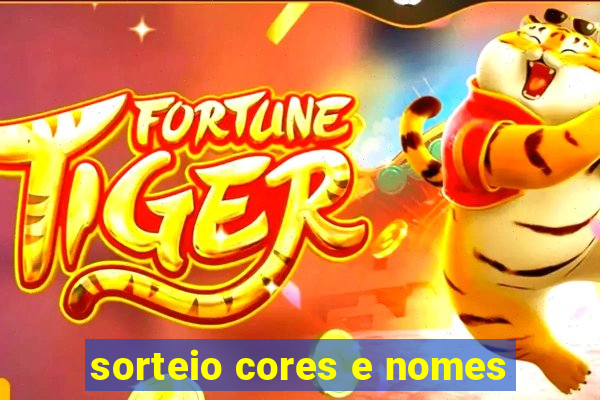 sorteio cores e nomes