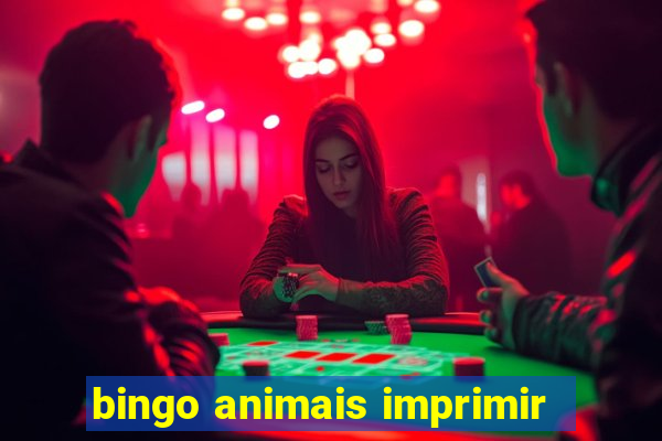 bingo animais imprimir
