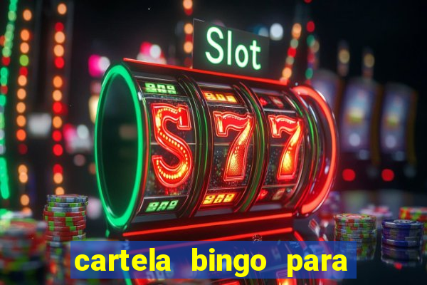 cartela bingo para cha de cozinha imprimir gratis