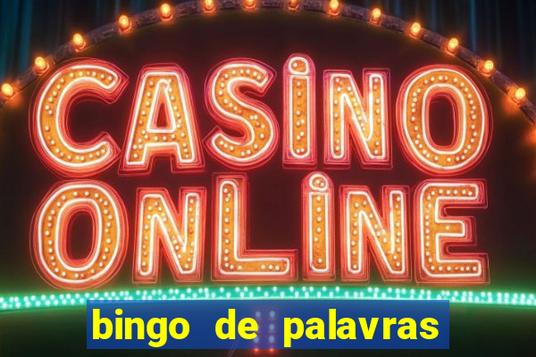 bingo de palavras cha de bebe
