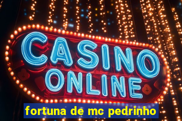 fortuna de mc pedrinho