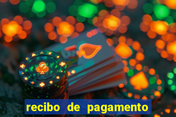 recibo de pagamento word editável