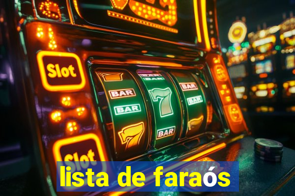 lista de faraós