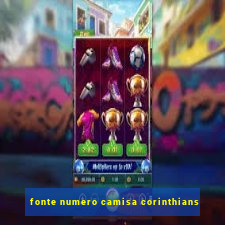 fonte numero camisa corinthians