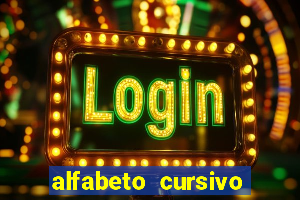 alfabeto cursivo para treinar caligrafia