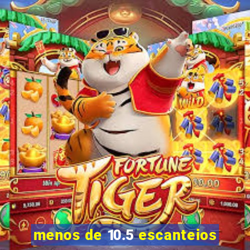 menos de 10.5 escanteios