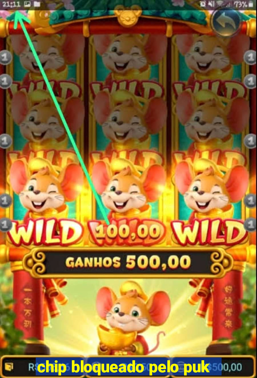 chip bloqueado pelo puk