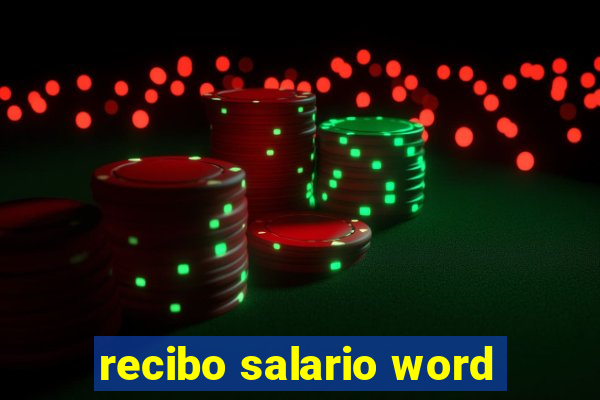 recibo salario word