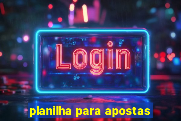 planilha para apostas