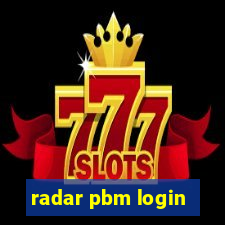 radar pbm login