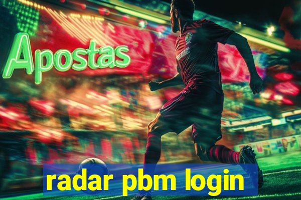 radar pbm login