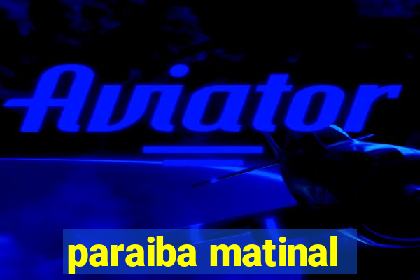 paraiba matinal