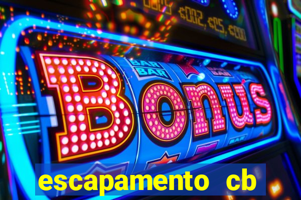 escapamento cb twister 250