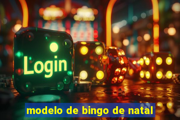 modelo de bingo de natal