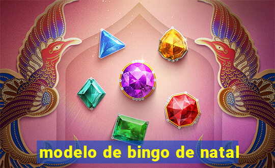 modelo de bingo de natal
