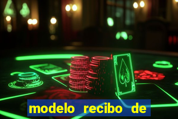 modelo recibo de pagamento autonomo