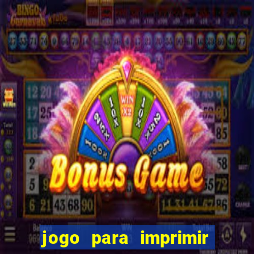 jogo para imprimir e montar