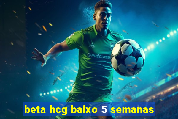 beta hcg baixo 5 semanas
