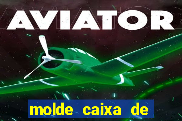 molde caixa de baralho png