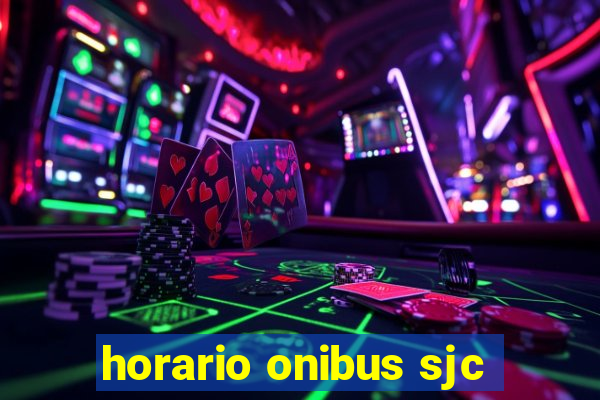 horario onibus sjc