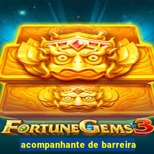 acompanhante de barreira