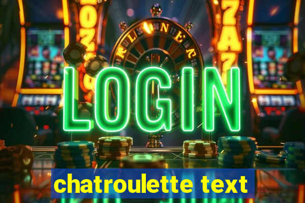 chatroulette text