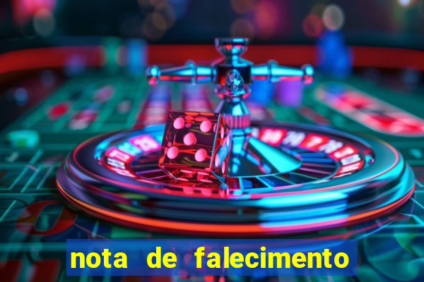 nota de falecimento a tribuna santos