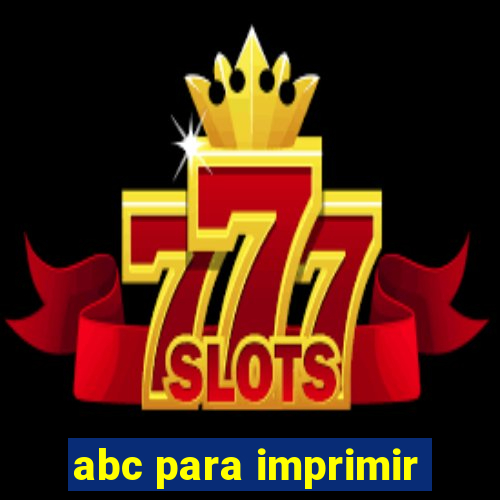 abc para imprimir