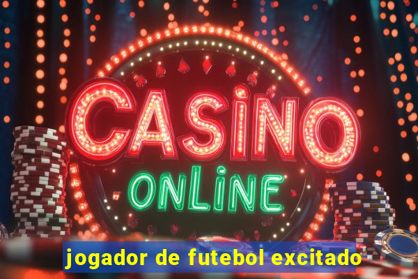 jogador de futebol excitado
