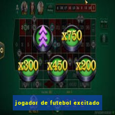 jogador de futebol excitado