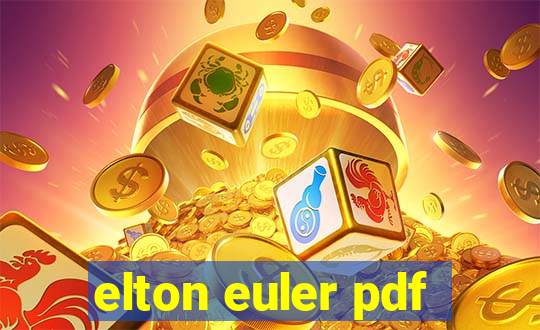 elton euler pdf