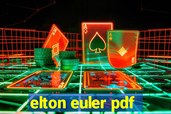 elton euler pdf
