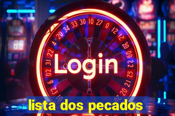 lista dos pecados