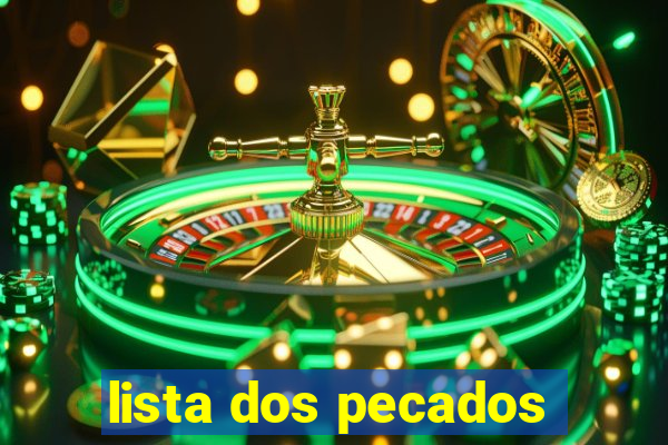 lista dos pecados