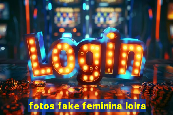 fotos fake feminina loira