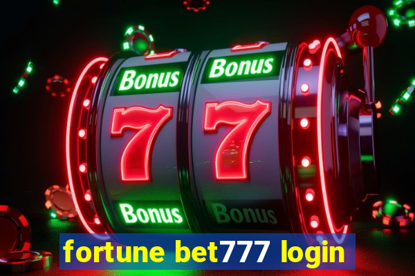 fortune bet777 login