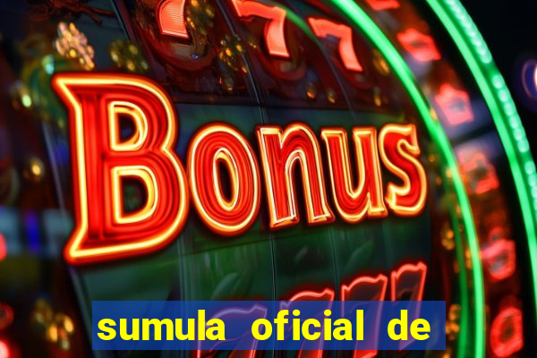 sumula oficial de futebol 7 society excel