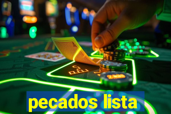 pecados lista