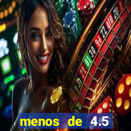 menos de 4.5 escanteios o que significa