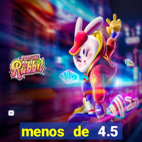 menos de 4.5 escanteios o que significa