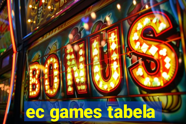 ec games tabela