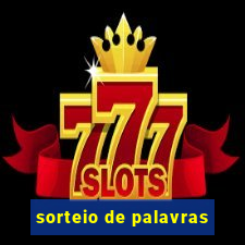 sorteio de palavras