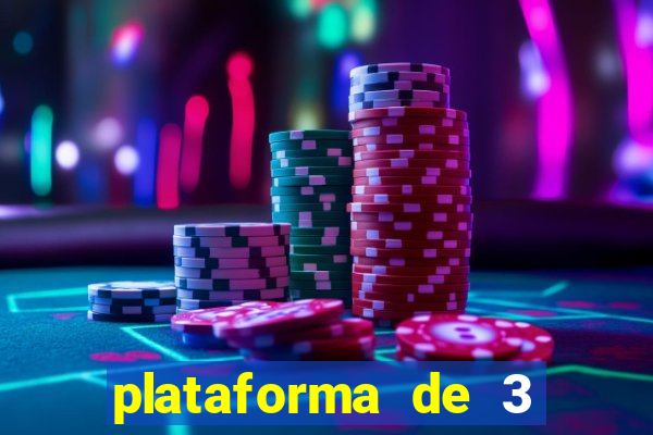 plataforma de 3 reais jogo