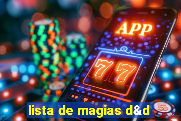 lista de magias d&d