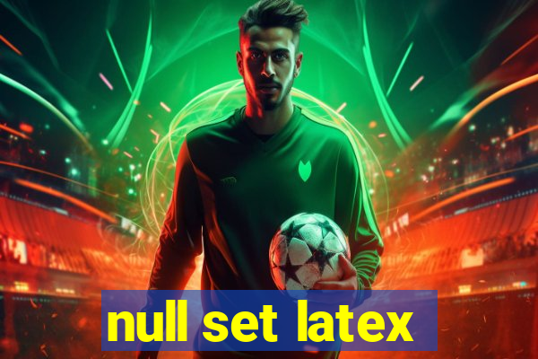 null set latex