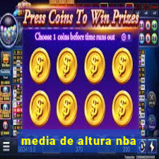 media de altura nba