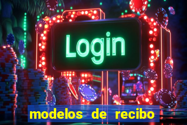 modelos de recibo de pagamento word