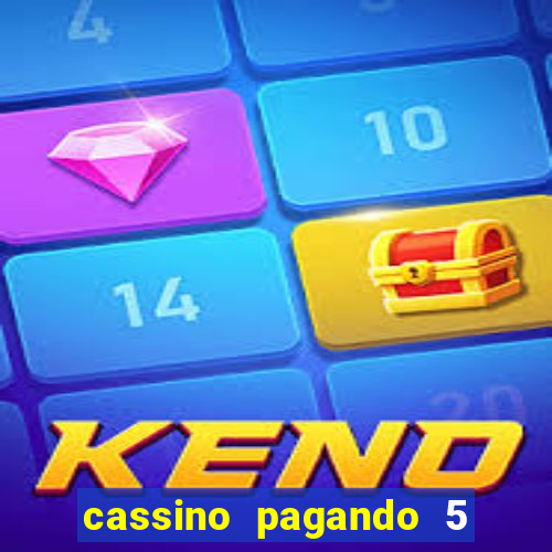 cassino pagando 5 reais no cadastro
