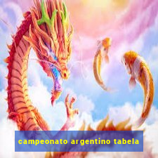 campeonato argentino tabela