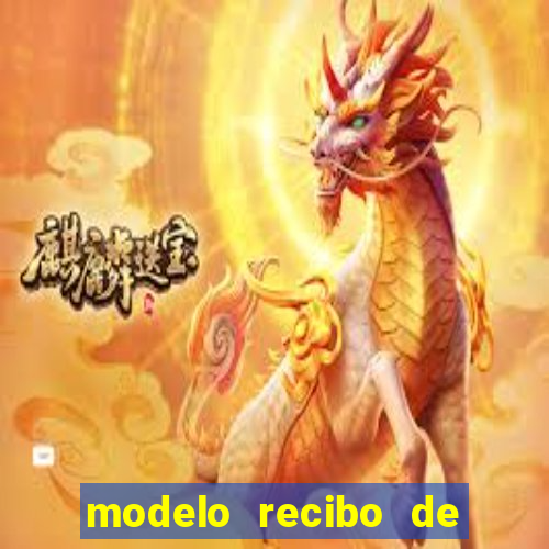modelo recibo de pagamento word